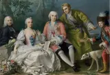 Jacopo Amigoni, Portrait group: The singer Farinelli and friends, c. 1750–52