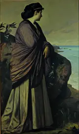 Anselm Feuerbach, On the Seashore (Modern Iphigenia), 1875