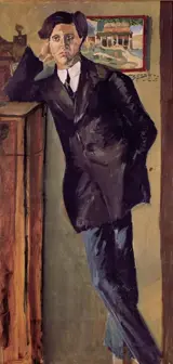 Arnold Schoenberg, Portrait of Alban Berg, 1910