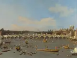 Canaletto, Westminster Bridge, with the Lord Mayor’s Procession on the Thames, 1747