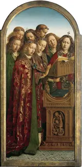 Hubert and Jan van Eyck, The Ghent Altarpiece: Singing Angels, 1432
