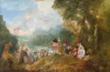 Jean-Antoine Watteau, Pèlerinage à l’île de Cythère, 1717