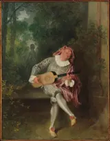 Antoine Watteau, Mezzetin, c. 1718–20