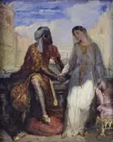 Théodore Chassériau, Othello and Desdemona in Venice, 1850