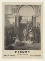 Prudent-Louis Leray, Poster for Carmen, 1875