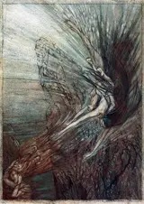 Arthur Rackham, The Frolic of the Rhine-Maidens, 1910