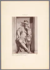 Michelangelo; photograph by an unidentified photographer, Lorenzo de’ Medici, called Il Pensieroso, Monument, 1524–34; photograph, c. 1875–1900