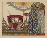 Ivan Bilibin, Illustration to Pushkin’s The Golden Cockerel, 1907