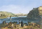 Vincenc Morstadt, View from Vyšehrad towards Prague Castle, 1835