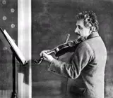 Wanda von Debschitz-Kunowski, Albert Einstein playing the violin, 1927
