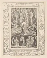 William Blake, When the Morning Stars Sang Together (Illustrations of the Book of Job, plate 14), 1825